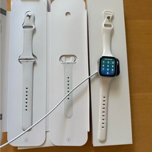 Apple Smartwatch with White Band